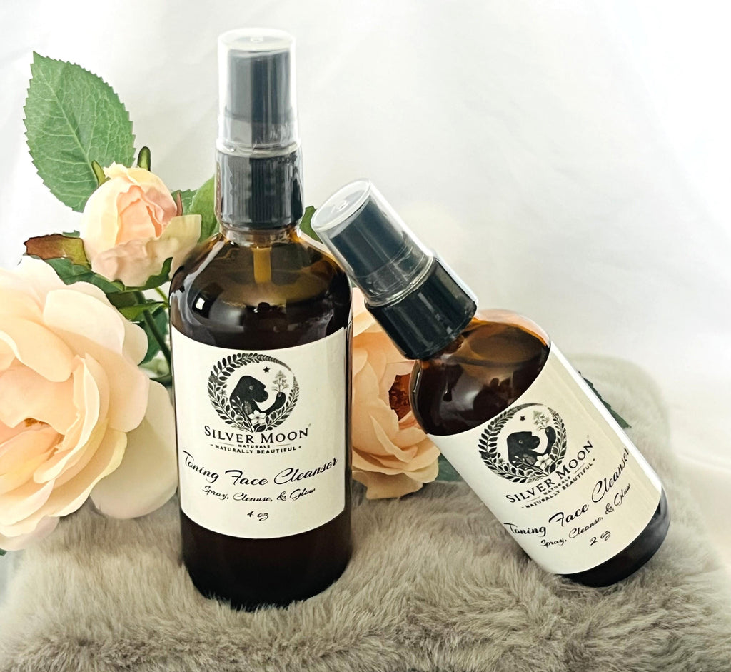 Celestial Glow Face Cleanser: Natural Botanical Oils, 4oz Glass Bottle