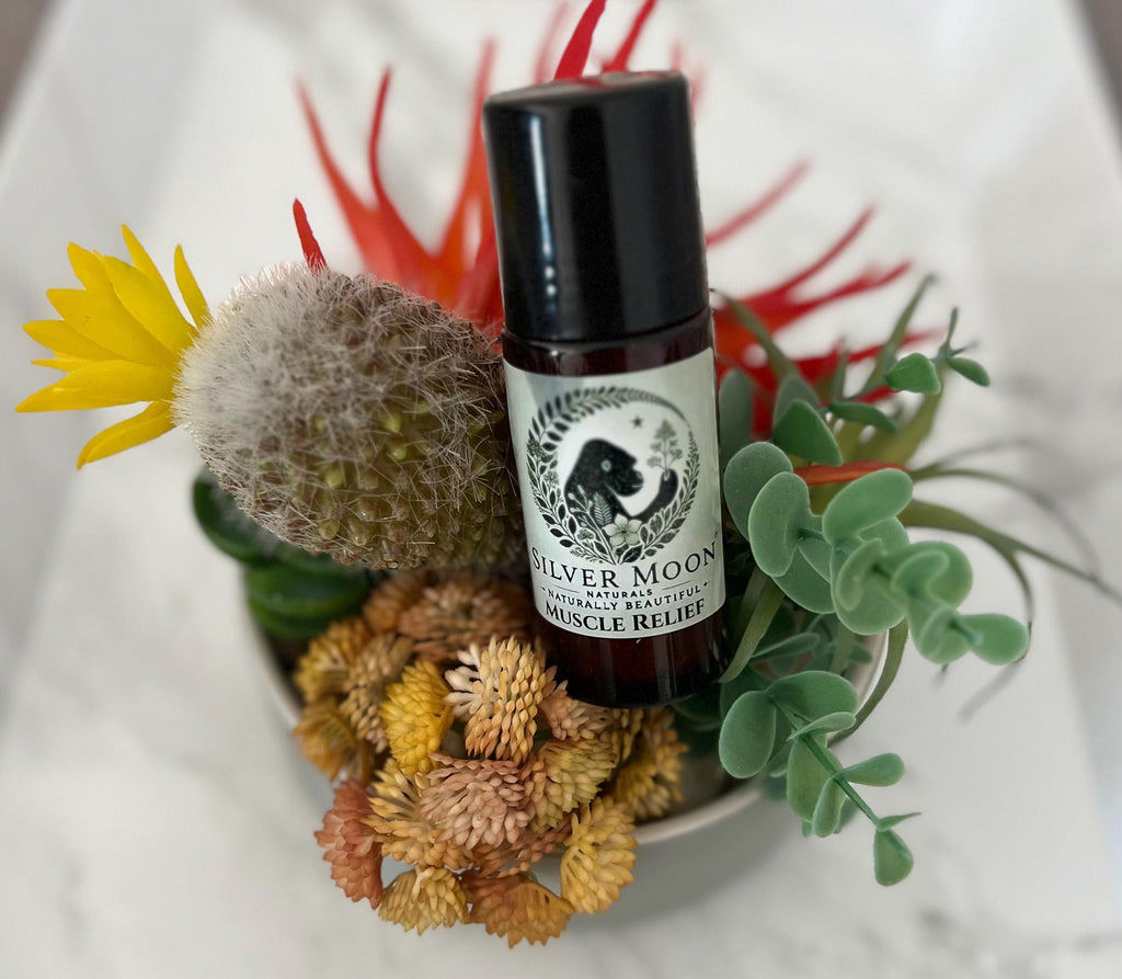 Muscle Relief Oil: Natural Soothing Blend, 1.7oz Roller Bottle