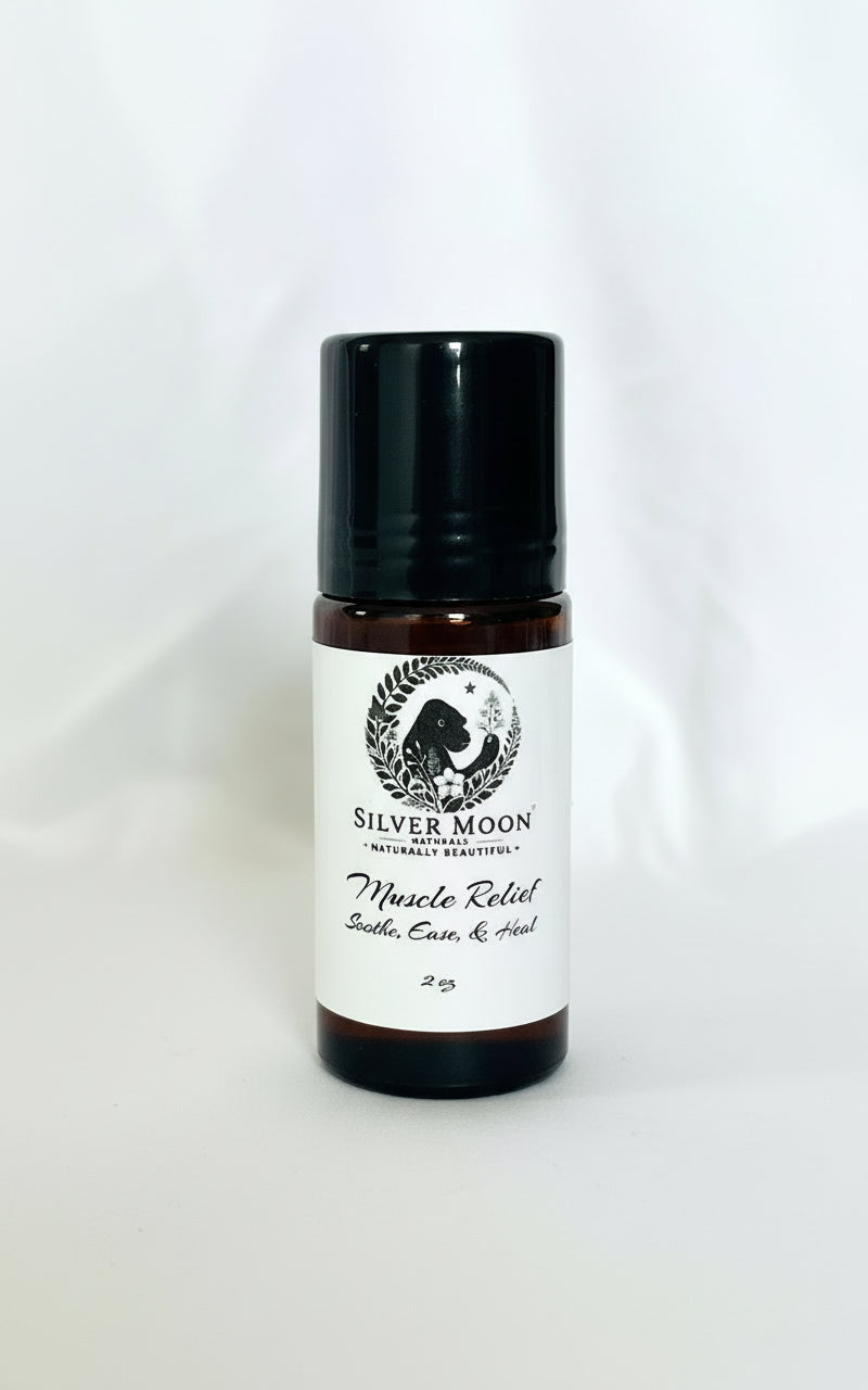 Muscle Relief Gel:Natural Soothing Blend, 1.7oz Roller Bottle