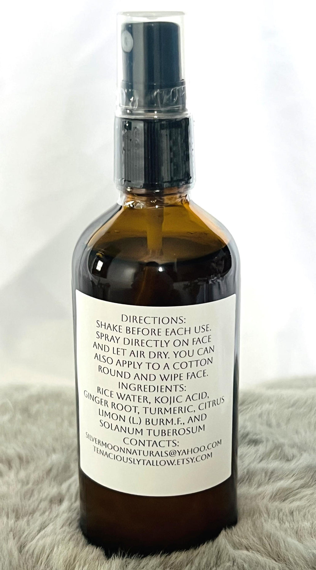 Celestial Glow Face Cleanser: Natural Botanical Oils, 4oz Glass Bottle