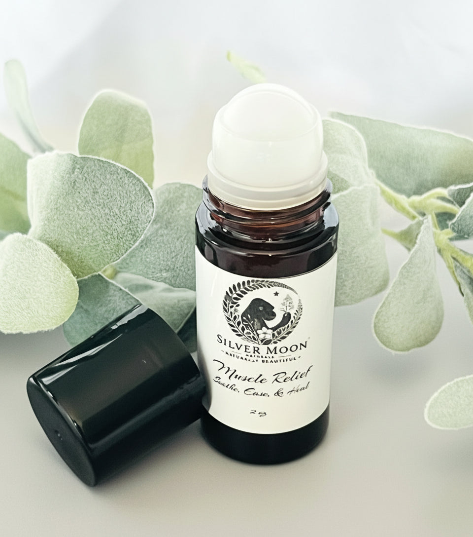Muscle Relief Gel:Natural Soothing Blend, 1.7oz Roller Bottle